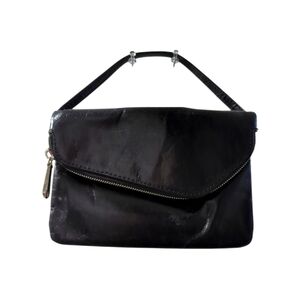 Vintage HOBO International Black Leather Mini Shoulder Bag